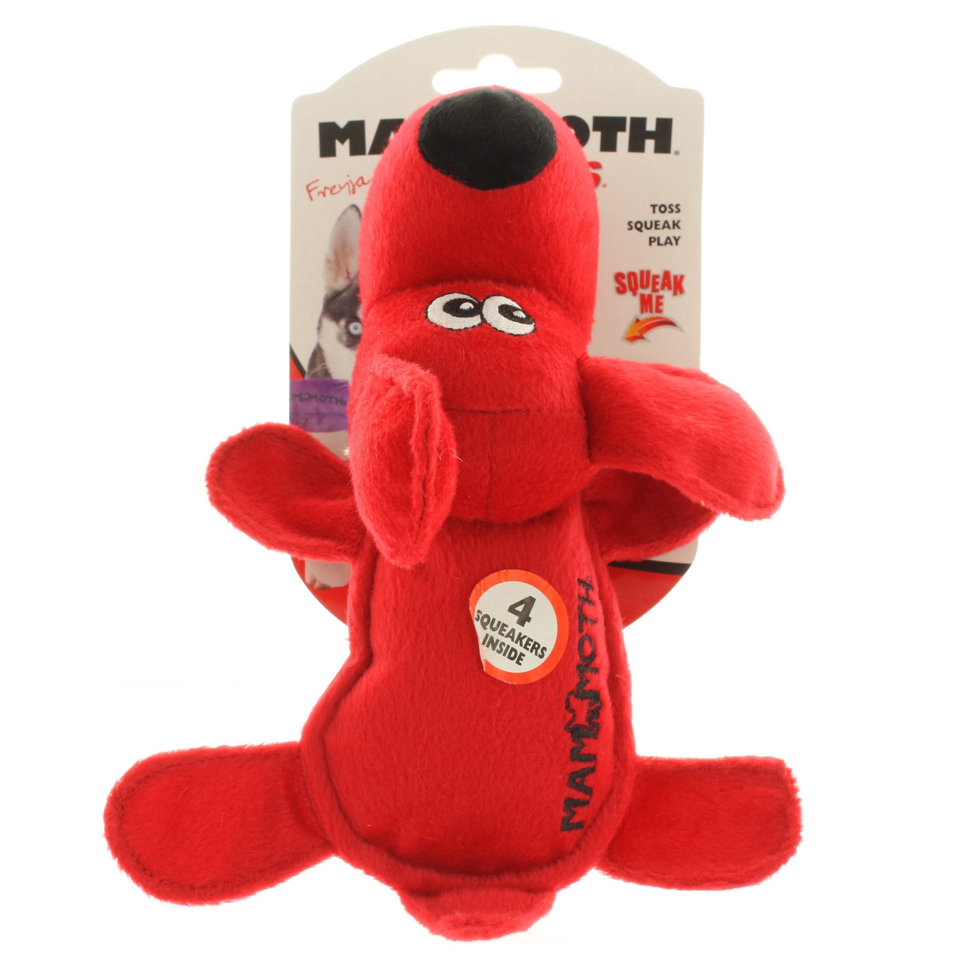 slide 1 of 1, Mammoth Small Squeaky Freaks Plush, 1 ct