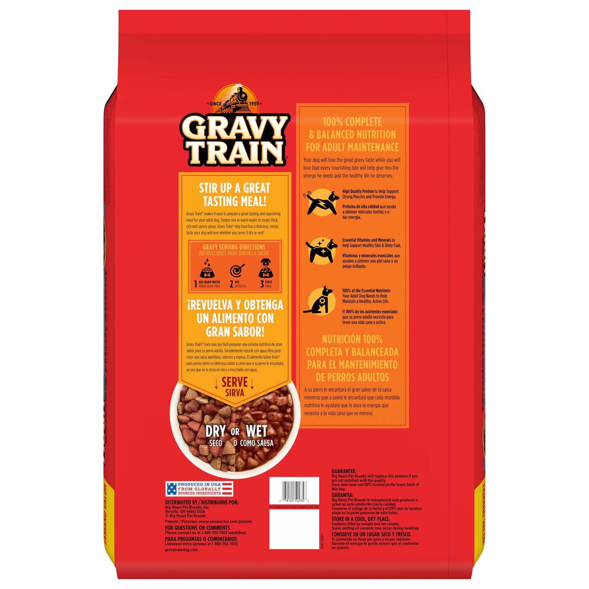 slide 2 of 6, Gravy Train Beefy Classic Dry Dog Food, 35-Pound, 35 lb