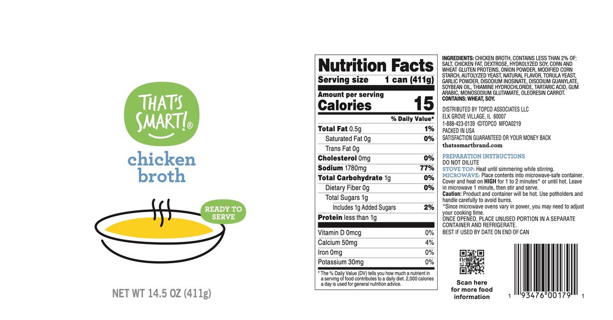 slide 14 of 15, That's Smart! Chicken Ready To Serve Broth, 14.5 oz