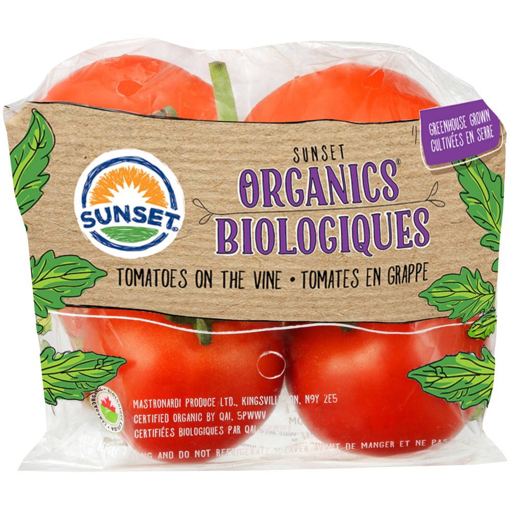 slide 3 of 6, SUNSET Organics Biologiques Tomatoes, 1 lb