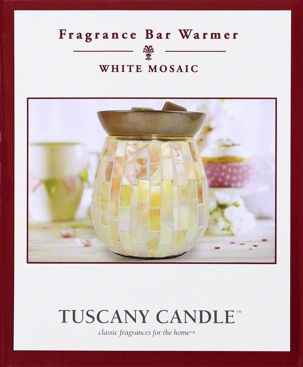 slide 7 of 8, Tuscany Candle White Mosaic Fragrance Bar Warmer 1 ea, 1 ct