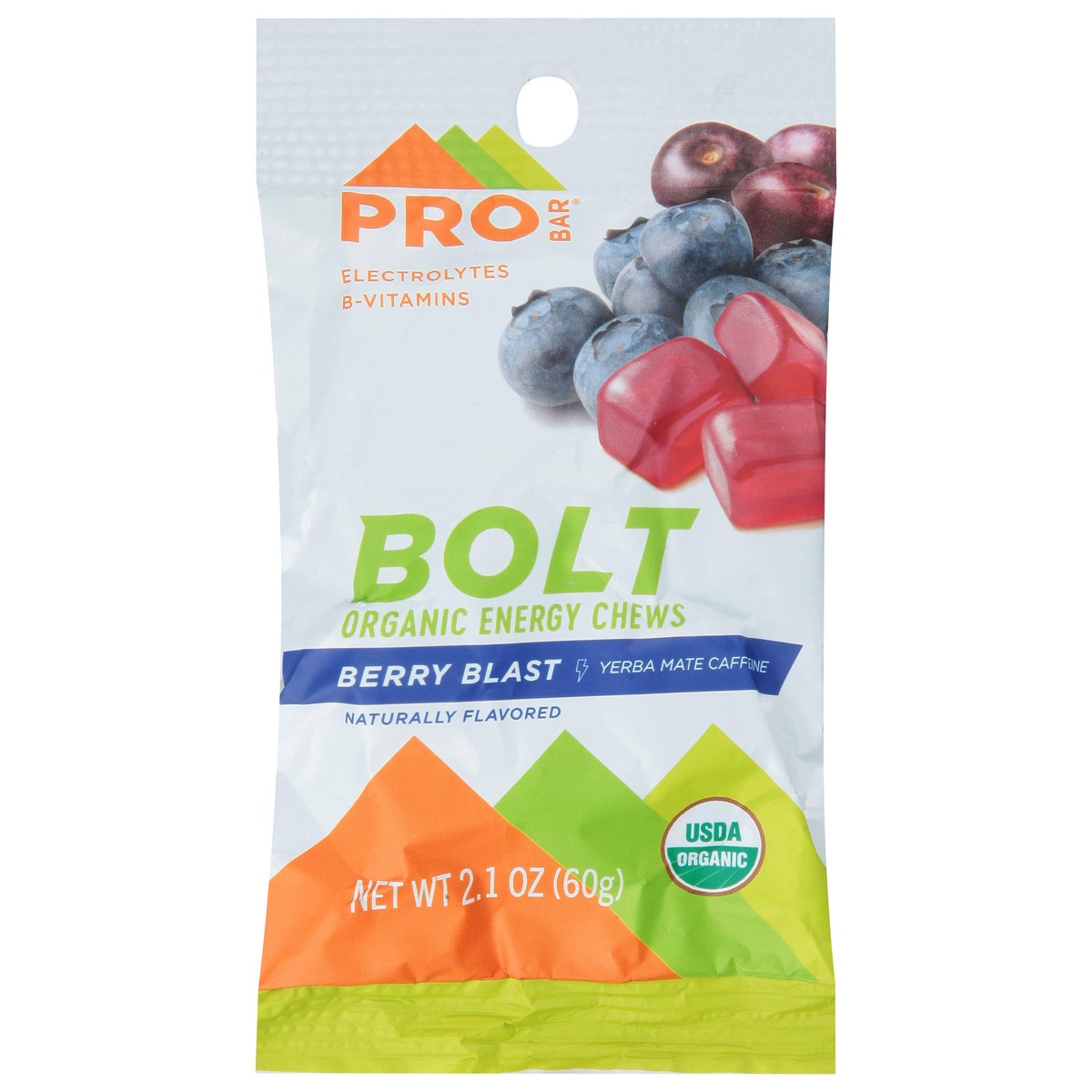 slide 1 of 9, Probar Berry Bolt Energy Chews, 2.1 oz