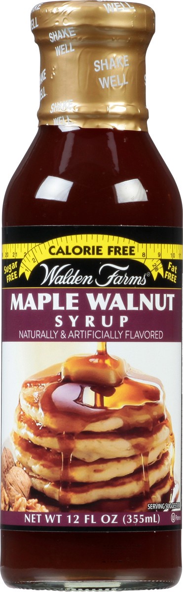 slide 13 of 13, Walden Farms Calorie Free Sugar Free Walnut Maple Syrup, 12 fl oz