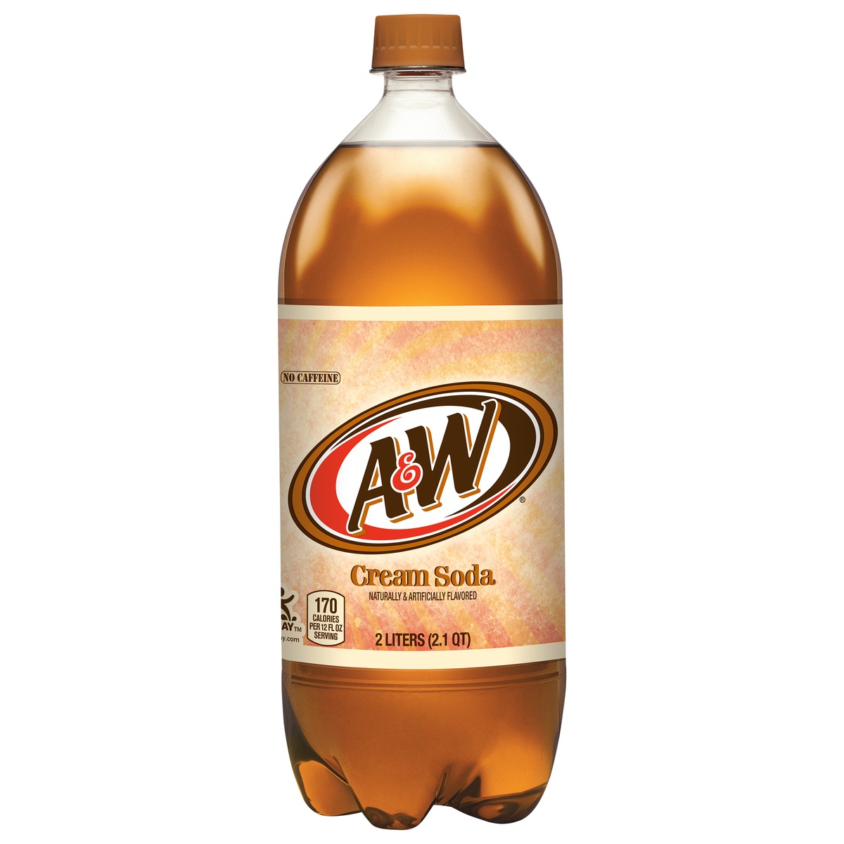 slide 1 of 2, A&W Cream Soda bottle, 2 liter