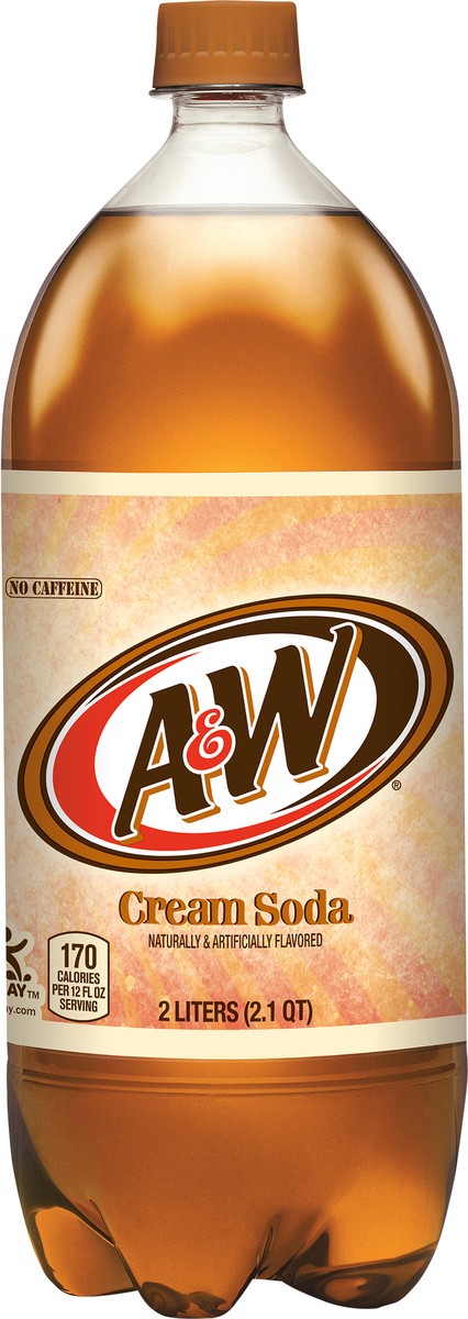 slide 1 of 10, A&W Cream Soda - 2 liter, 2 liter