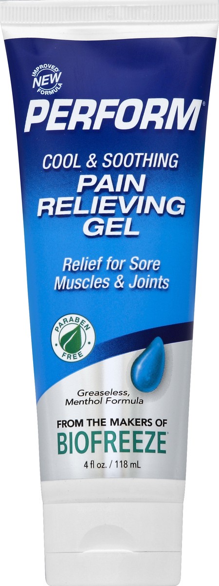 slide 3 of 4, Perform Cool & Soothing Pain Relieving Gel, 4 oz