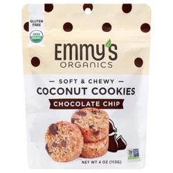 Emmy's Organics Chocolate Chip Coconut Cookies, 4 oz