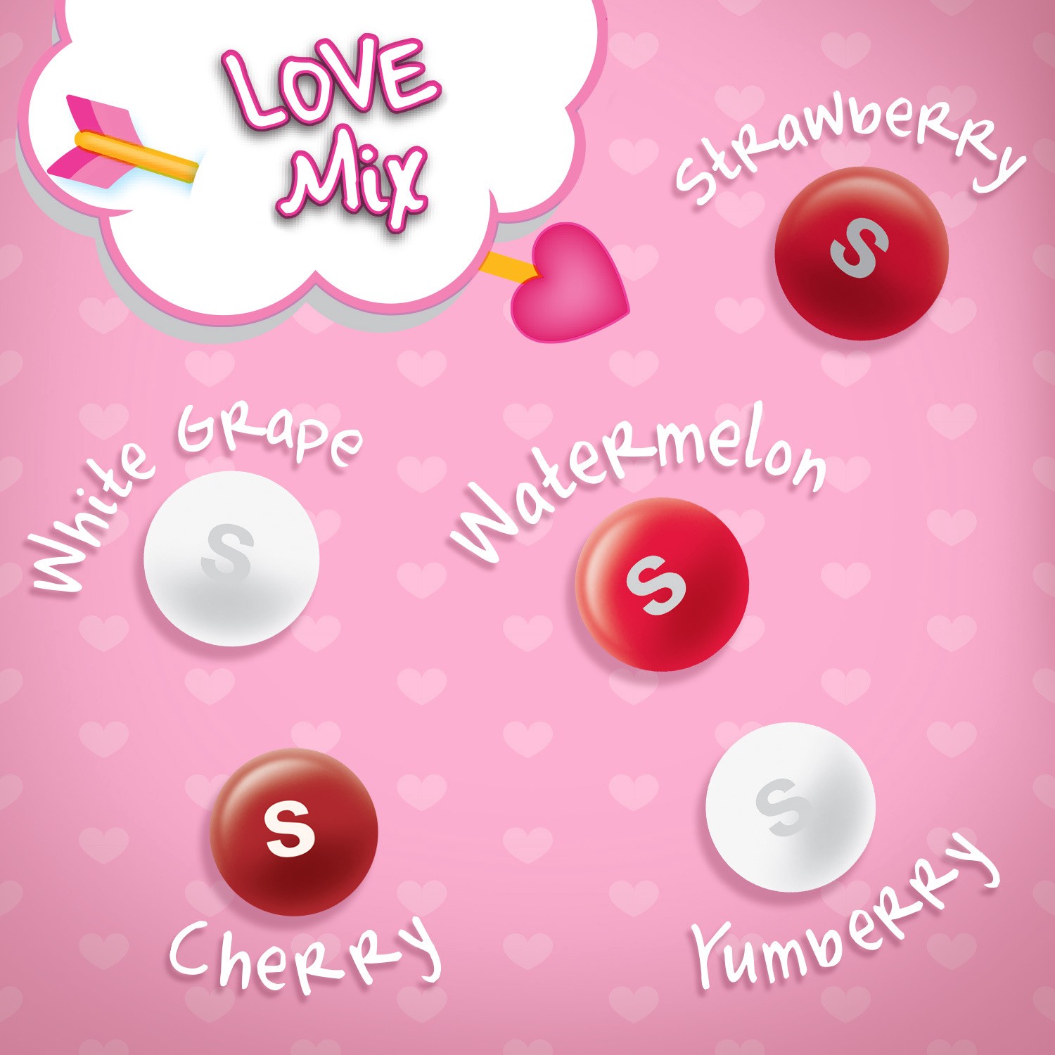 slide 3 of 5, SKITTLES Original Love Mix Valentine's Day Candy, 11.0-Ounce Bag, 11 oz