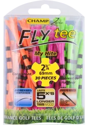 MyHite FLYtee Citrus Mix/Black Stripes, 2 3/4 in, 30 Count