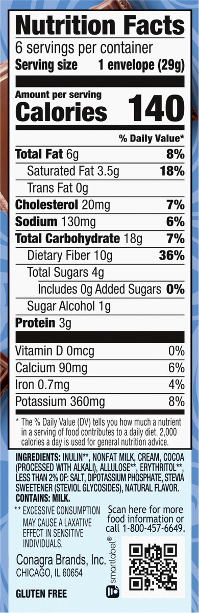 slide 5 of 9, Swiss Miss Keto Friendly Hot Cocoa Mix, 6 Envelopes - 6.12 oz, 6 ct