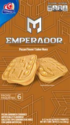 Gamesa Emperador Cookies Pecan Sandwich Artificially Flavored 2.3 Oz 6 Count