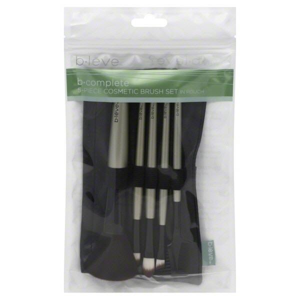 slide 1 of 6, Topco B*Leve Cosmetic Brush Set, 5 ct