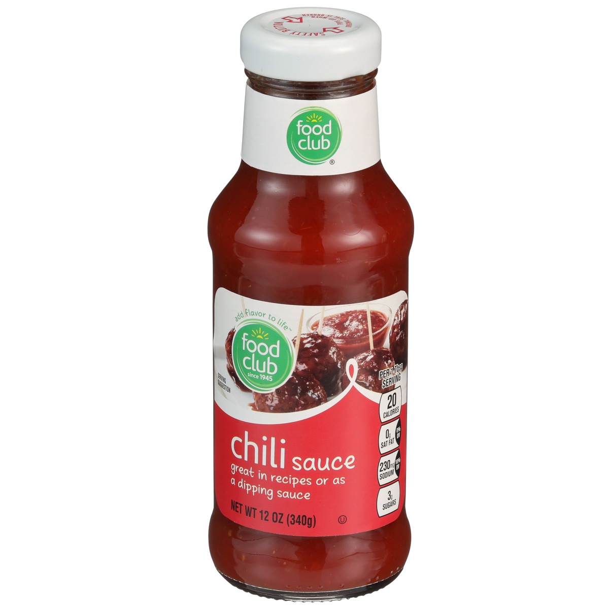slide 3 of 10, Food Club Chili Sauce, 12 oz