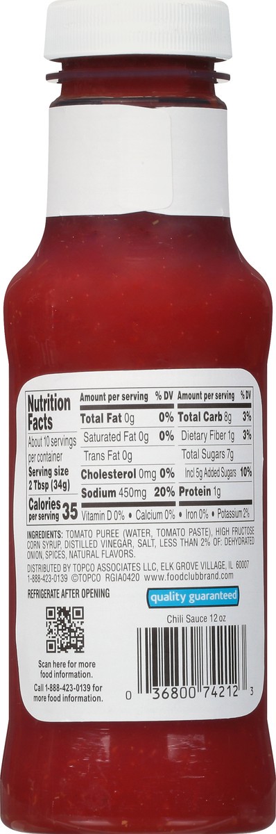slide 4 of 9, Food Club Chili Sauce 12 oz, 12 oz