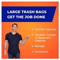 slide 10 of 29, Hefty Ultra Strong Large Drawstring Fabuloso Scent Trash Bags 25 ea, 25 ct