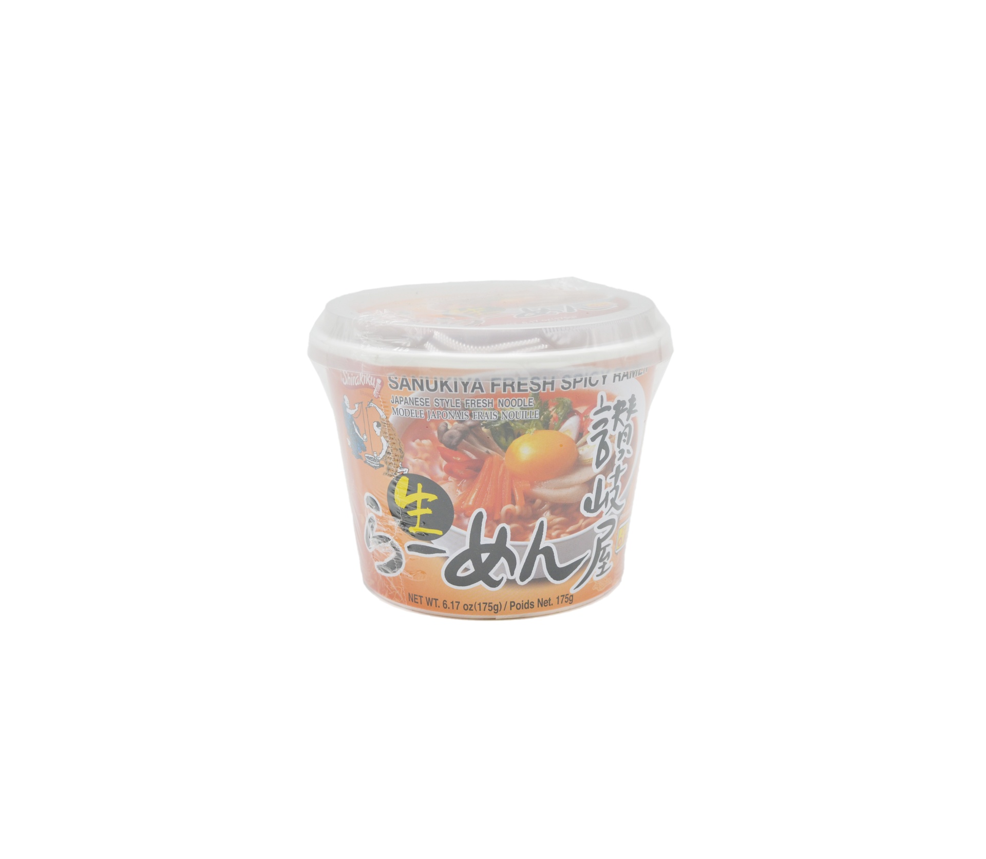 slide 1 of 1, Shirakiku Sanukiya Cup Ramen-spicy, 175 gram