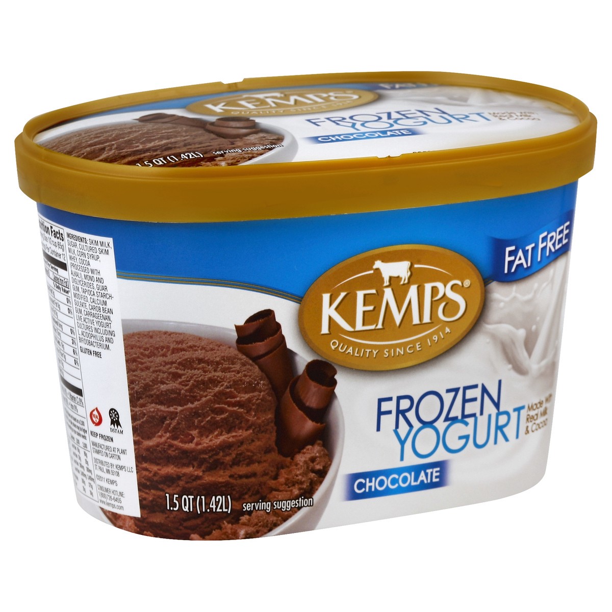 slide 4 of 4, Kemps Frozen Yogurt 1.5 qt, 1.5 qt