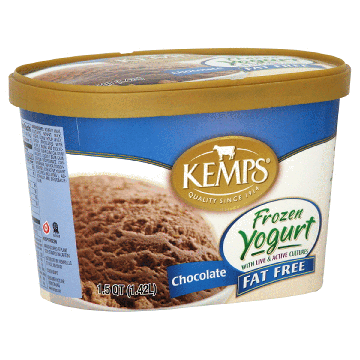 slide 1 of 1, Kemps Frozen Yogurt 1.5 qt, 48 fl oz