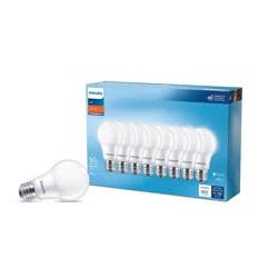 Philips Soft White LED 9 Watts A19 Bulb - 8 Each