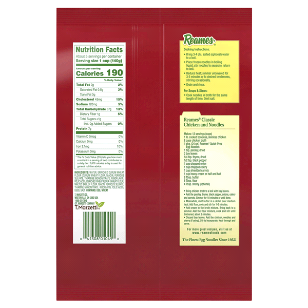 slide 4 of 5, Reames Quick Prep Egg Noodles, 24 oz