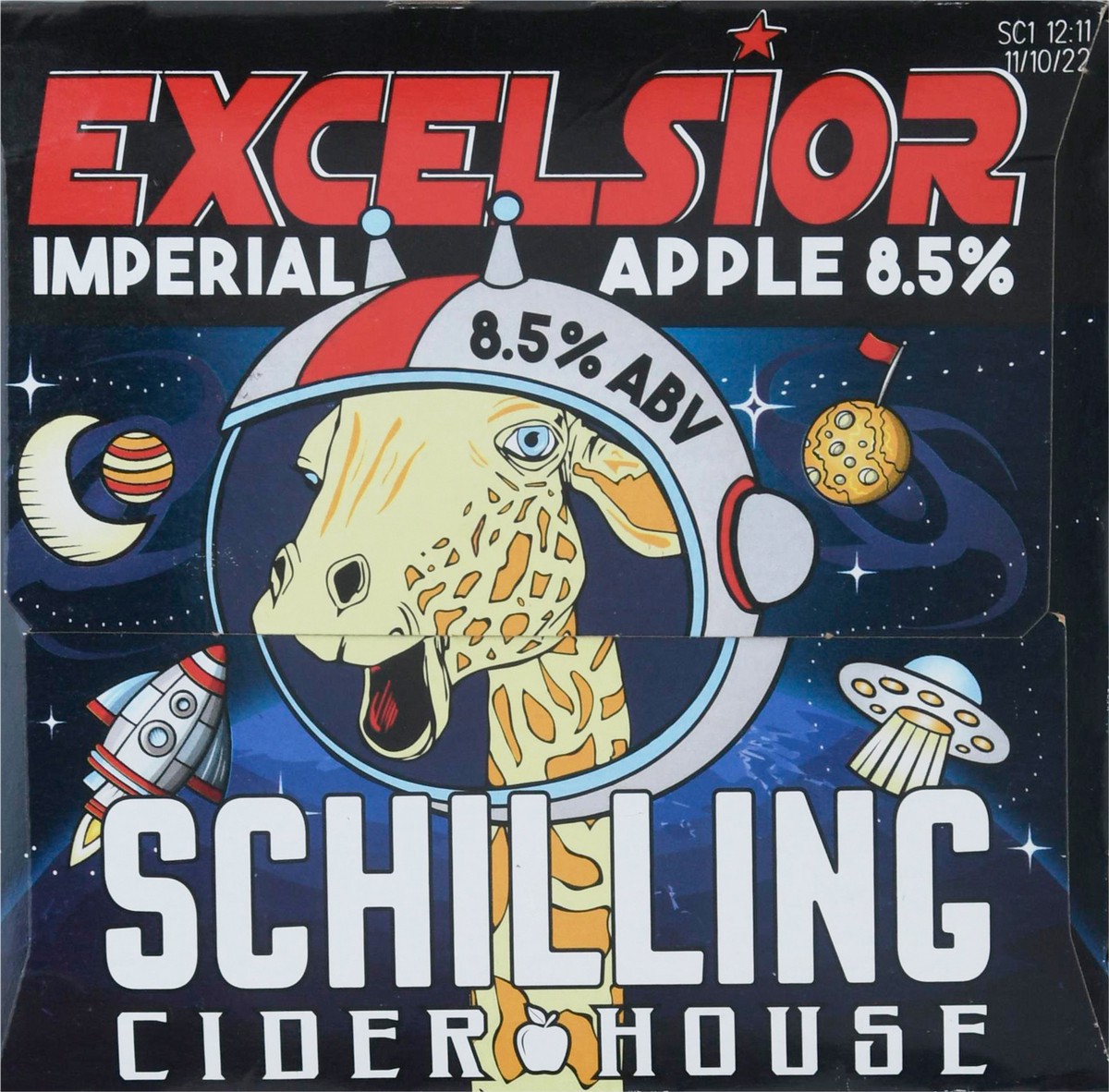 slide 6 of 9, Schilling Cider House Excelsior Imperial Apple Cider 6 - 12 fl oz Cans, 6 ct; 12 oz