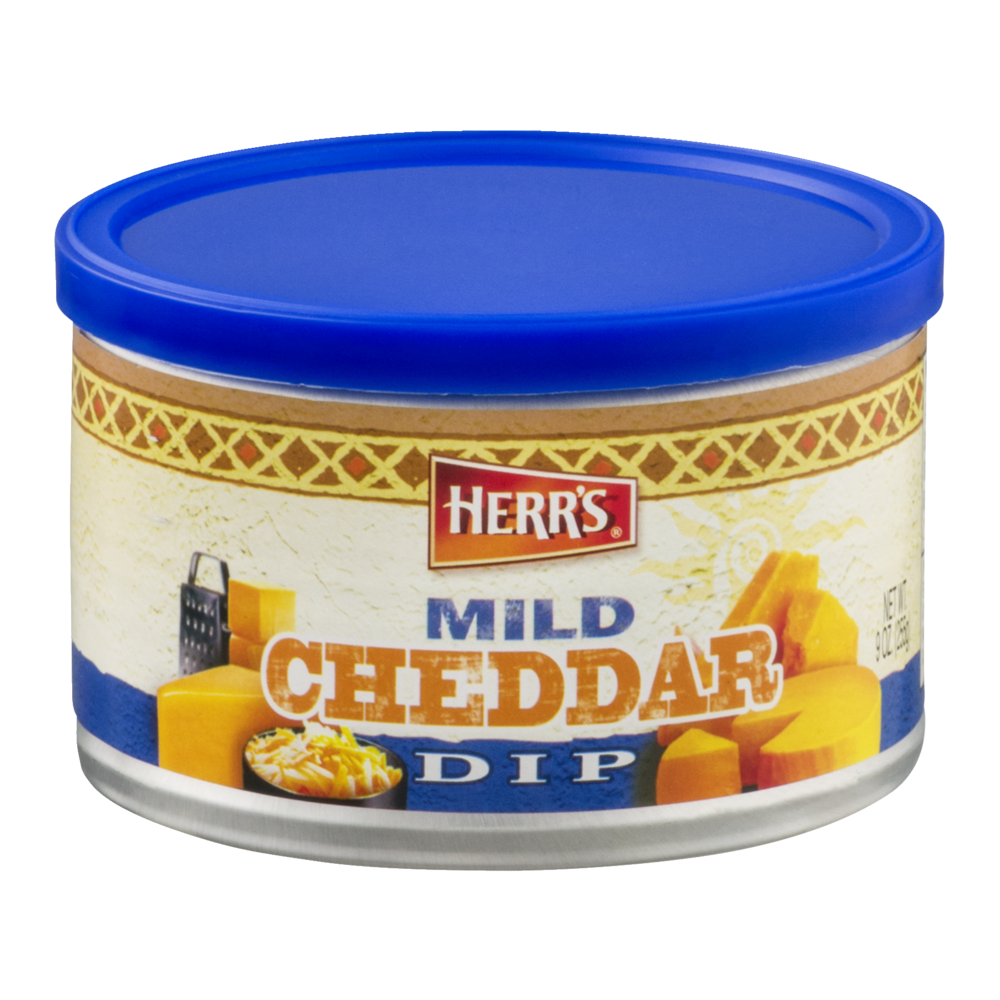 slide 1 of 1, Herr's Mild Cheddar Dip, 9 oz