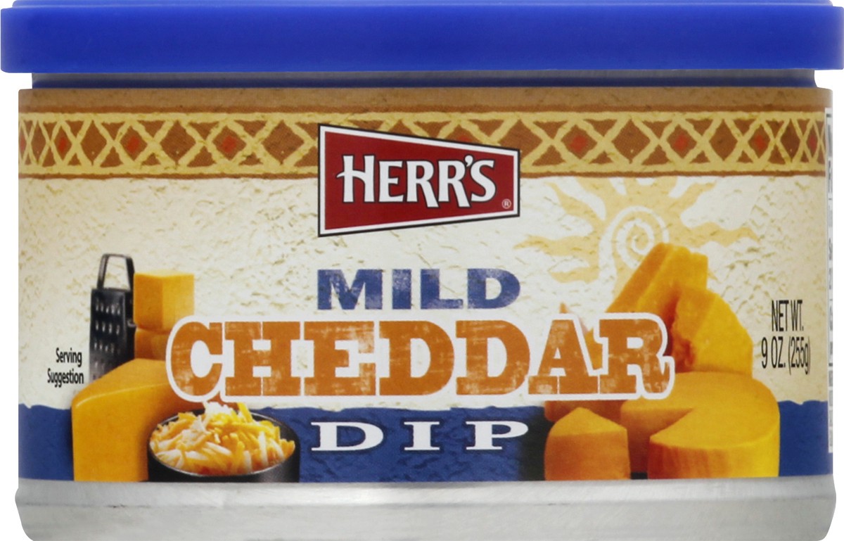 slide 11 of 12, Herr's Mild Cheddar Dip 9 oz, 9 oz