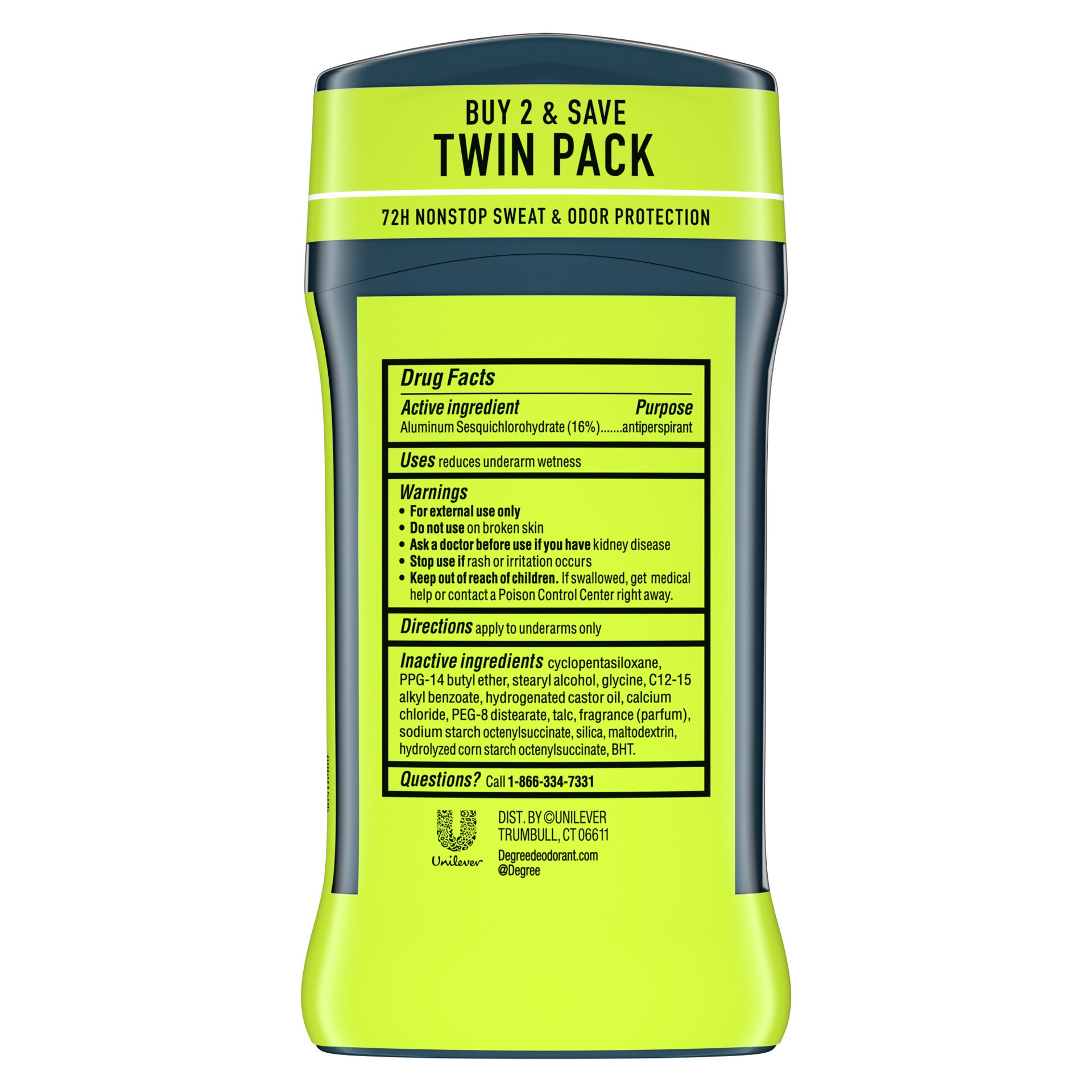 slide 3 of 3, Degree Advanced Protection Antiperspirant Deodorant Extreme Blast, 2.7 oz, 2 Pack, 2.7 oz