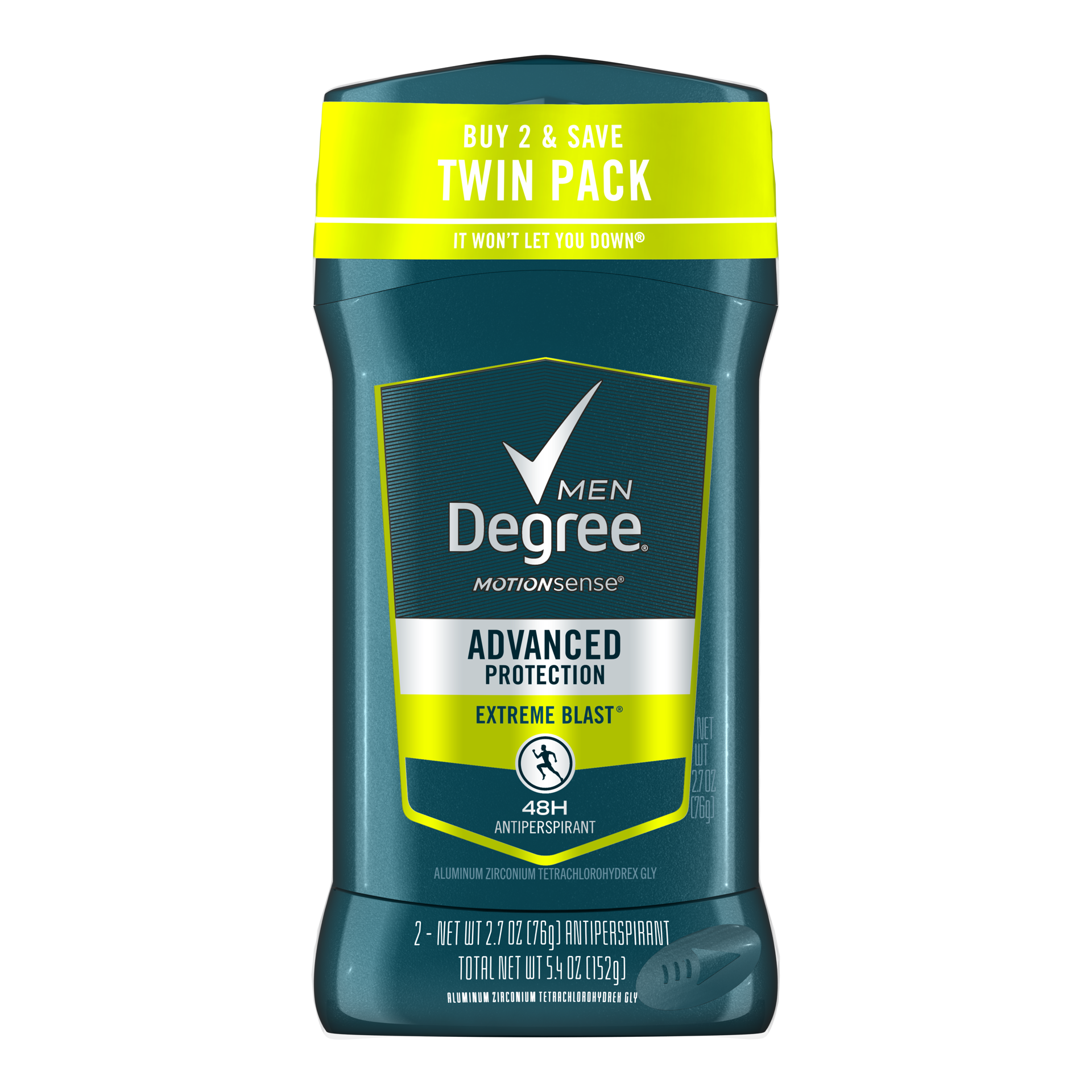 slide 1 of 3, Degree Advanced Protection Antiperspirant Deodorant Extreme Blast, 2.7 oz, 2 Pack, 2.7 oz