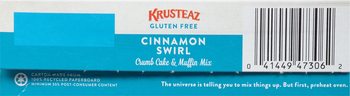 slide 8 of 11, Krusteaz Gluten Free Cinnamon Crumb Cake Mix, 20 oz