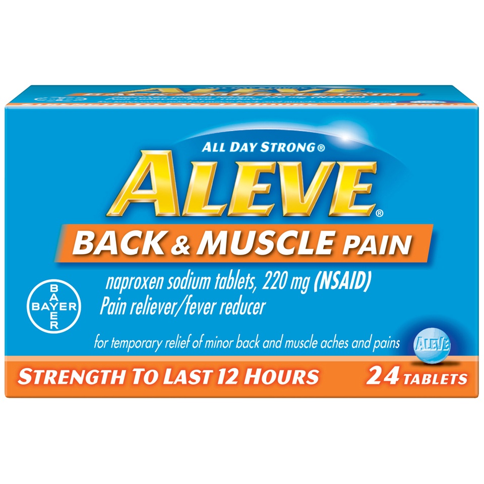 slide 1 of 2, Aleve All Day Strong Back & Muscle Pain, 24 ct