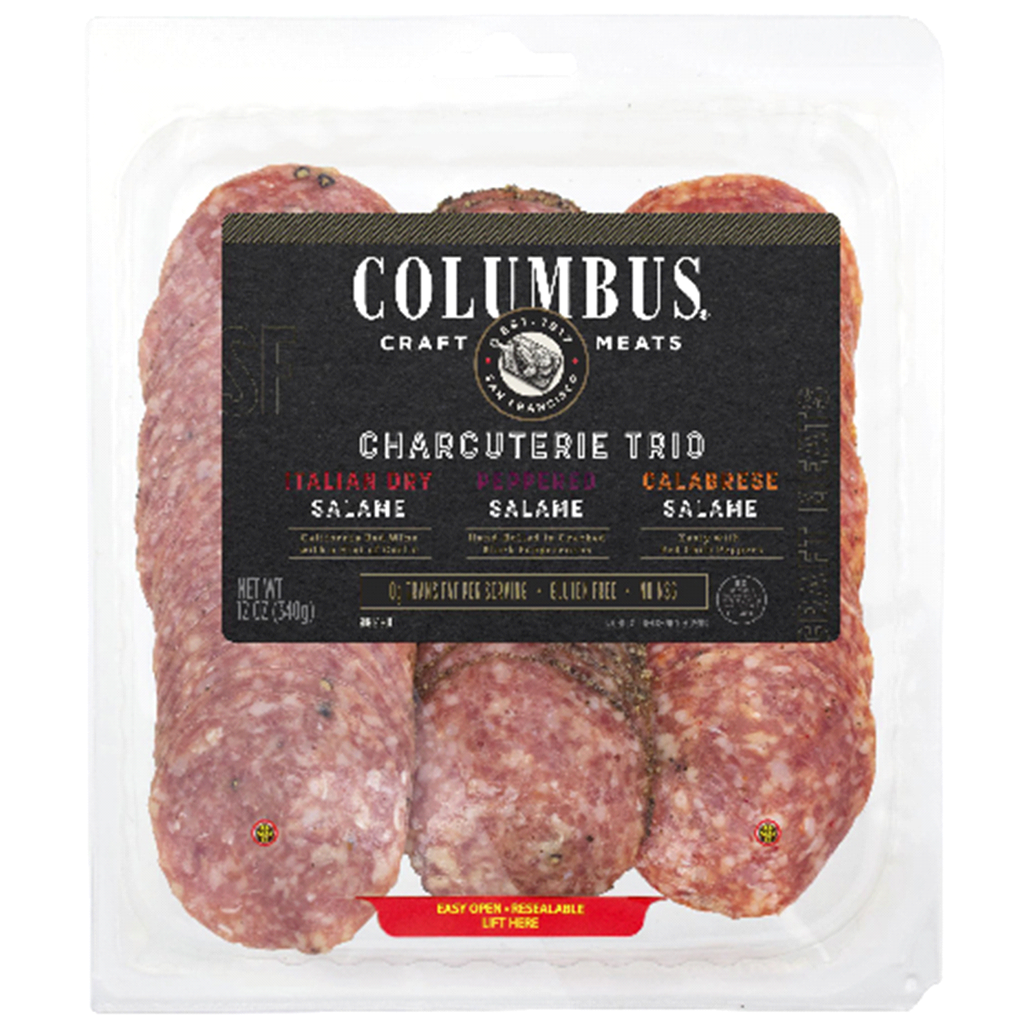 slide 1 of 5, Columbus Charcuterie Trio, 12 Oz, 12 oz