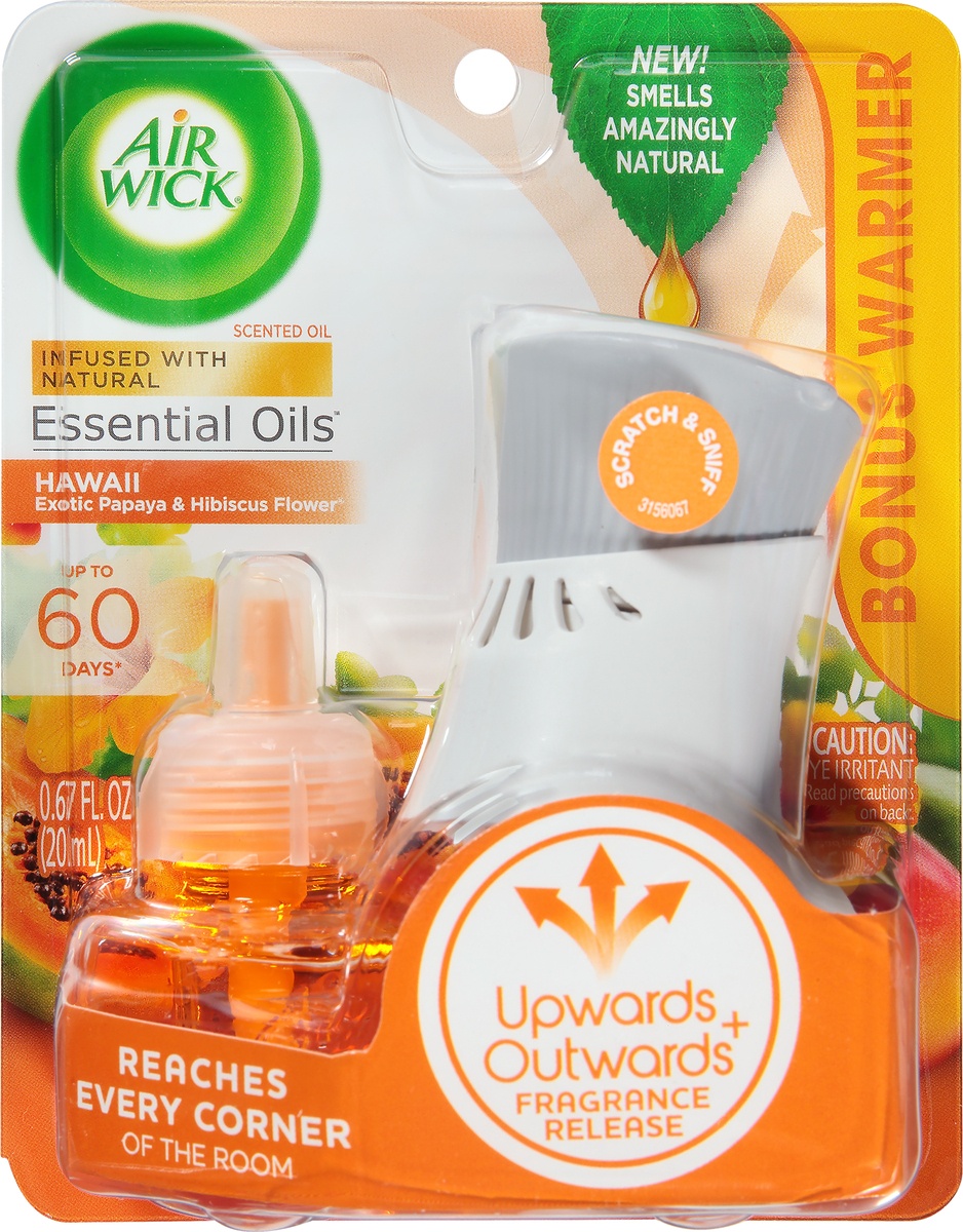 slide 2 of 9, Air Wick Scented Oil, Warmer & Refill, Hawaii, 0.67 oz