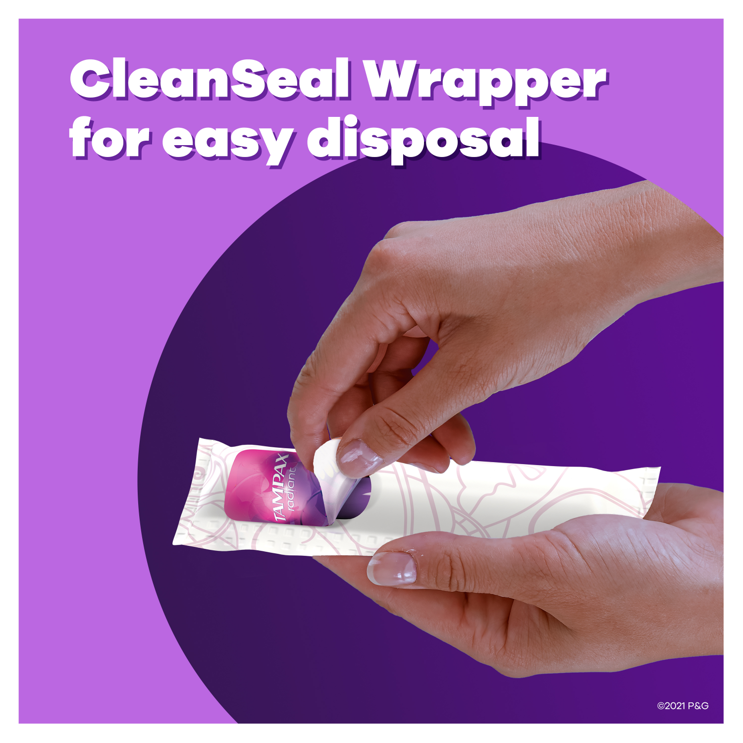 slide 6 of 6, Tampax Radiant Tampons Multipack, with LeakGuard Braid, Regular/Super/Super Plus Absorbency, Unscented, 28 Count, 28 ct