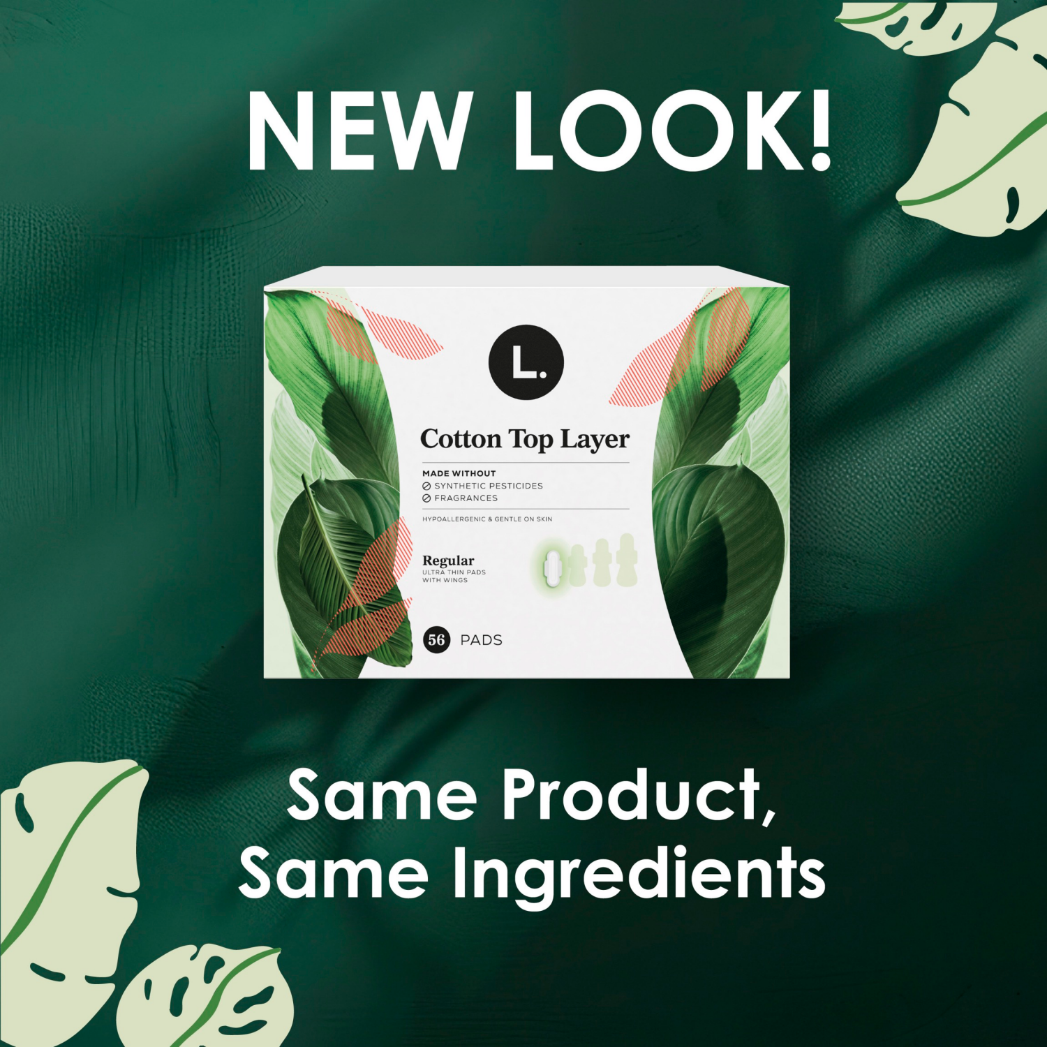 slide 6 of 8, L. Ultra Thin Pads - Overnight Wing, 36 ct