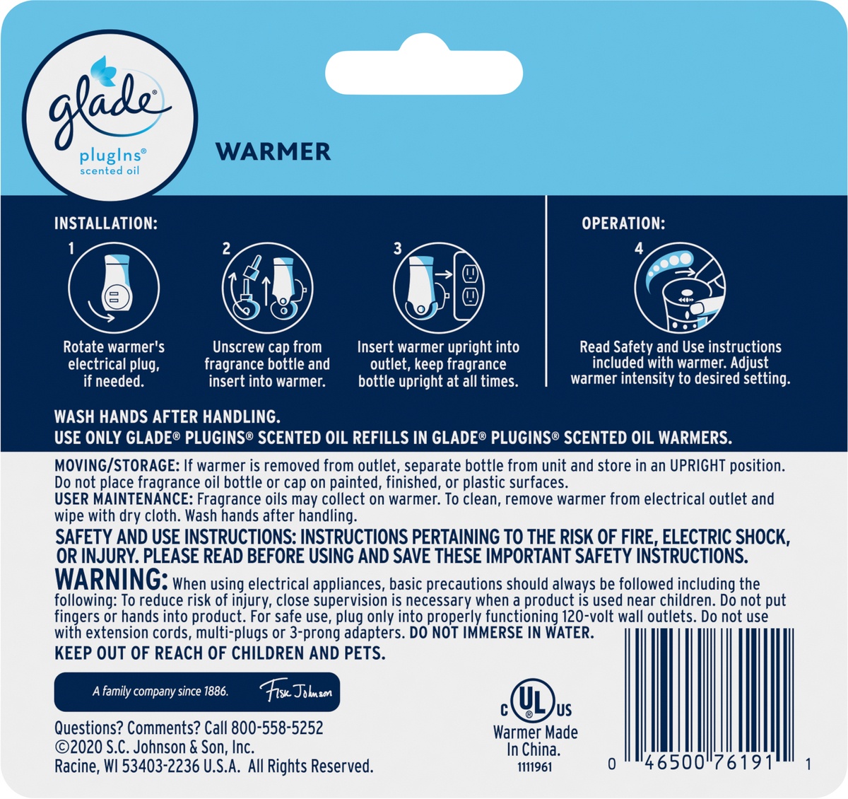 slide 4 of 5, Glade Plugins Scented Oil Air Freshener, Electric Warmer, 2 ct