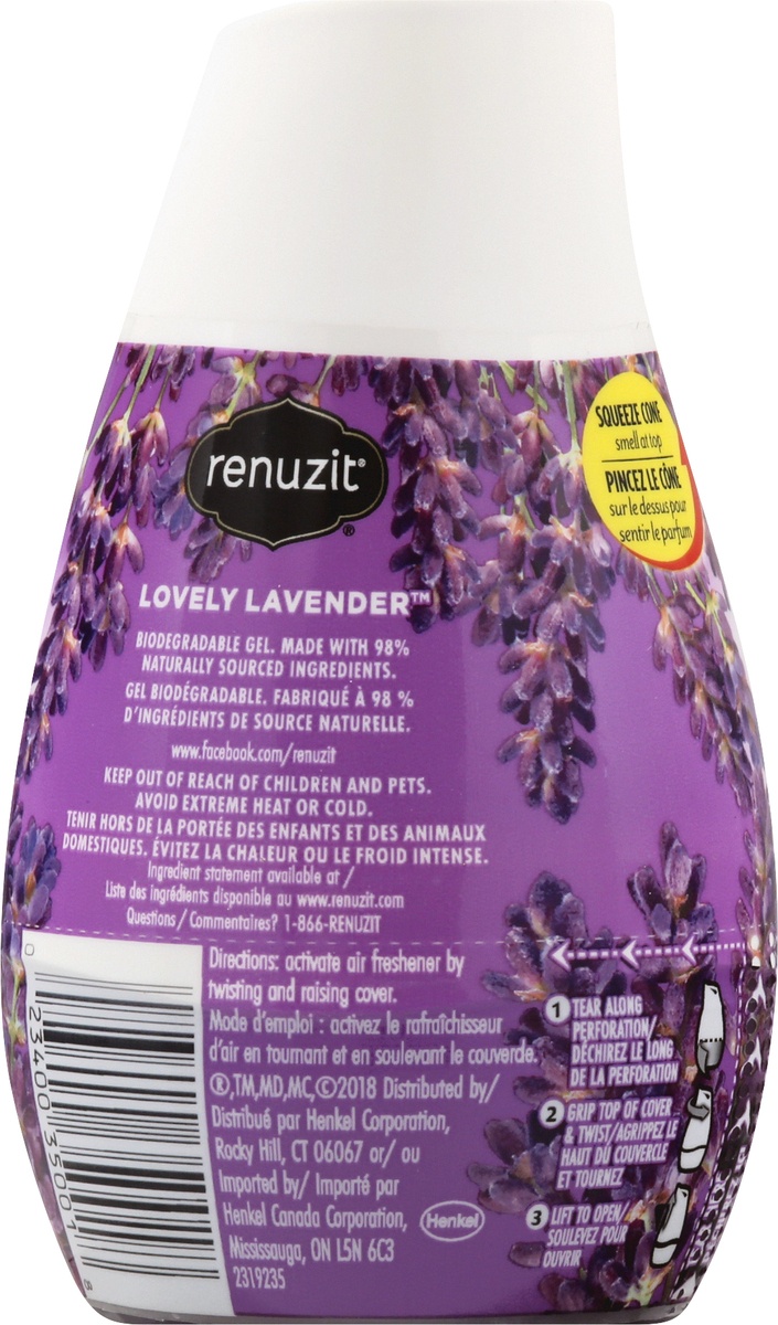 slide 4 of 9, Renuzit Lovely Lavender Gel Air Freshener 7.0 oz, 7.5 oz