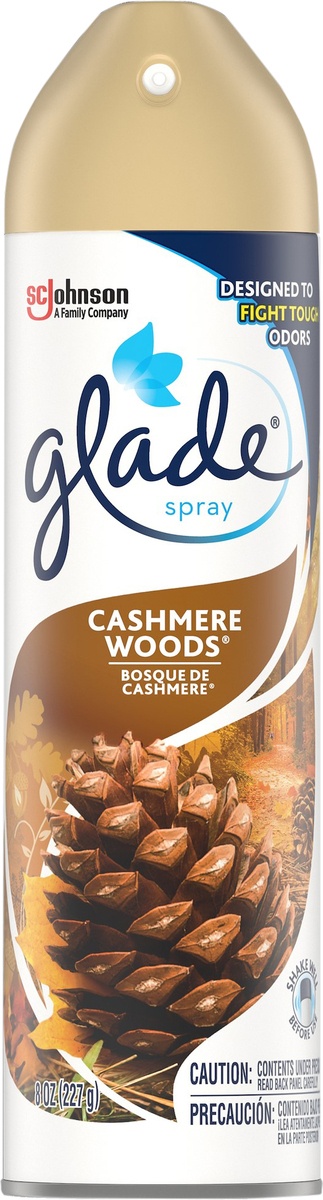slide 5 of 5, Glade Room Spray Air Freshener, Cashmere Woods, 8 oz