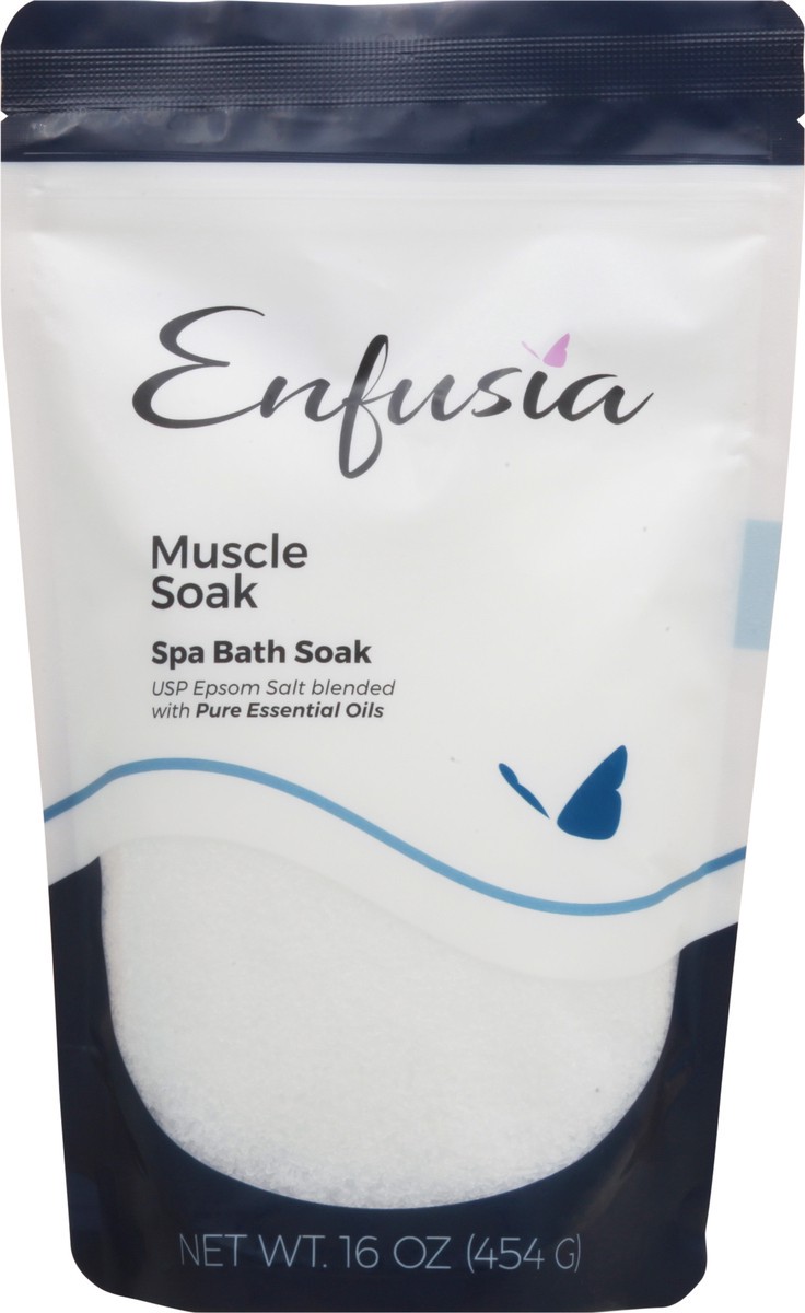 slide 2 of 13, Enfusia Muscle Soak Spa Bath Soak 16 oz, 16 oz