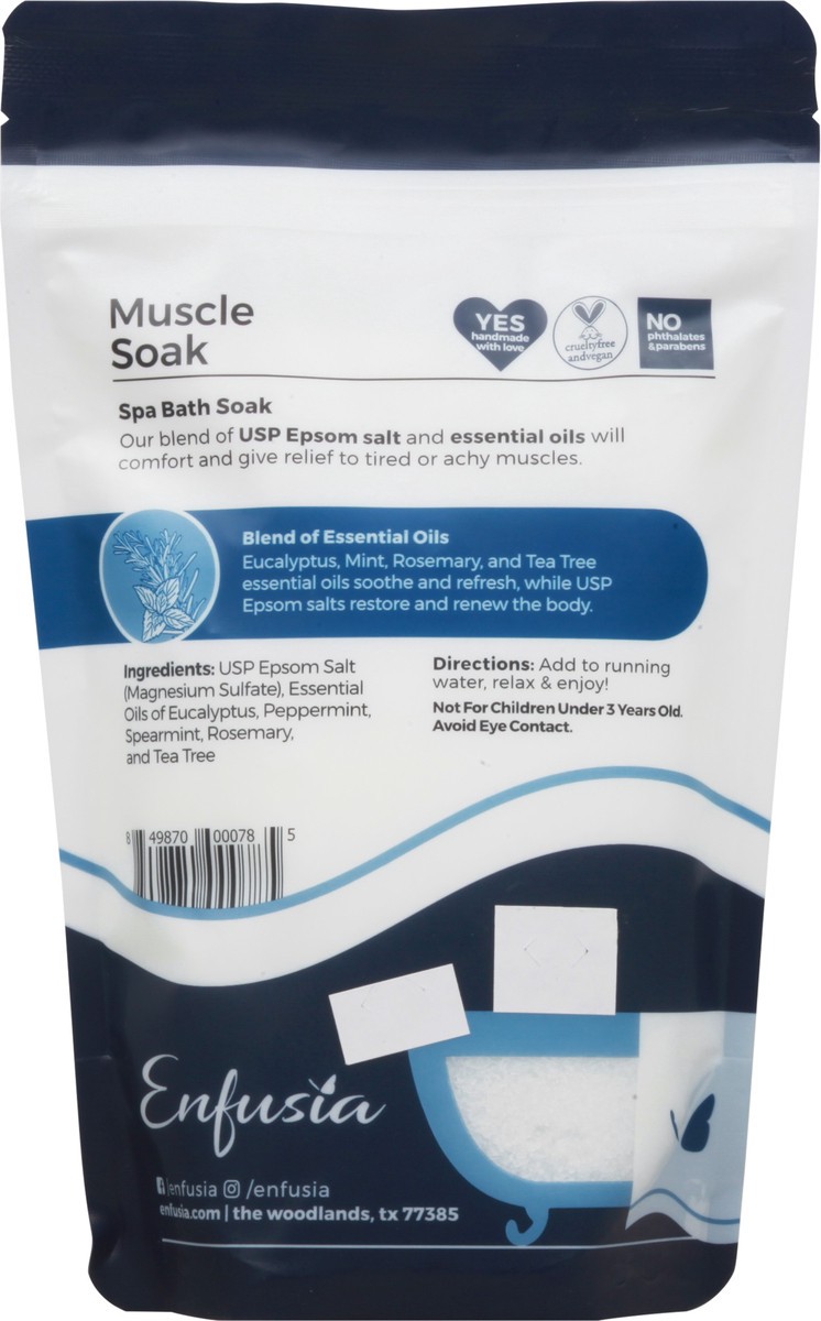 slide 7 of 13, Enfusia Muscle Soak Spa Bath Soak 16 oz, 16 oz