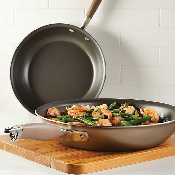 slide 6 of 6, Anolon Advanced Home Nonstick Hard-Anodized Aluminum Frying Pan Set - Bronze, 2 ct