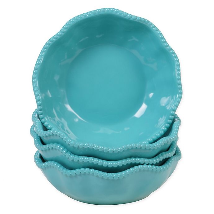 slide 1 of 1, Certified International Perlette Bowls - Teal, 4 ct