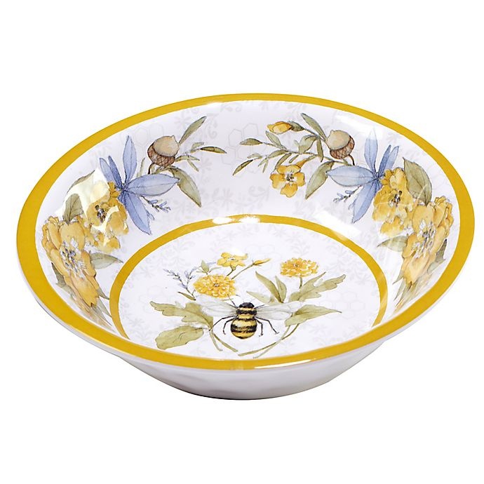 slide 4 of 7, Certified International Bee Sweet Melamine Dinnerware Set, 12 ct