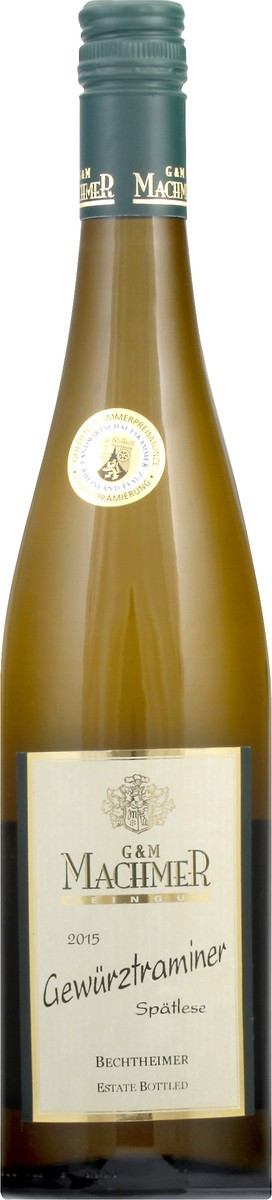 slide 1 of 9, G & M Machmer Gewurztraminer, Spatlese, 25.4 oz