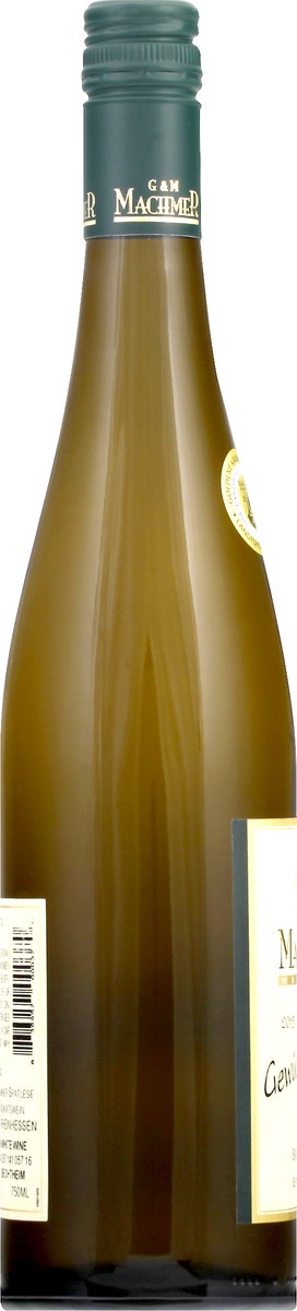 slide 8 of 9, G & M Machmer Gewurztraminer, Spatlese, 25.4 oz