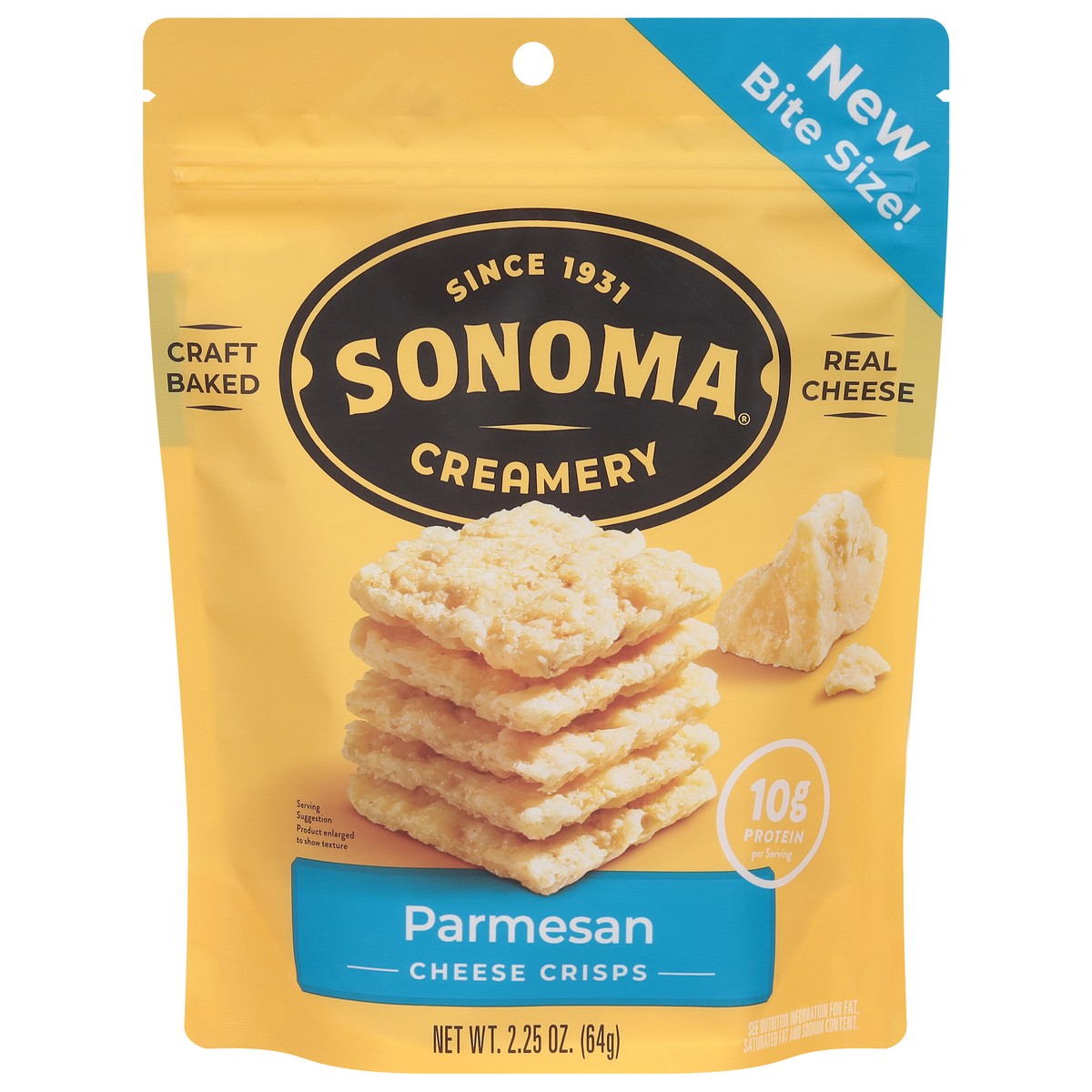 slide 1 of 12, Sonoma Creamery Parmesan Cheese Crisps Bite Size! 2.25 oz, 2.25 oz