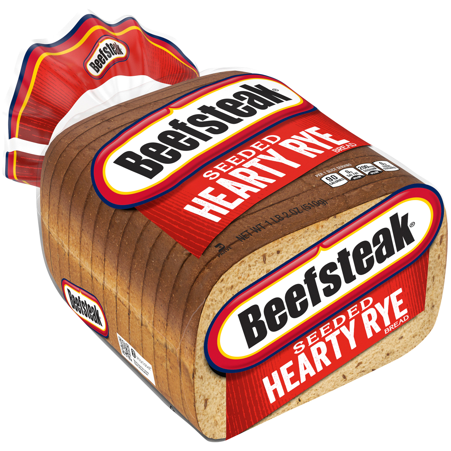 slide 2 of 2, Beefsteak Seedless Hearty Rye Bread, 18 oz, 18 oz