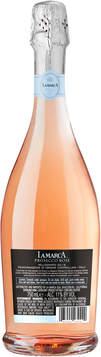 slide 4 of 6, La Marca Rose Sparkling Wine Prosecco, 750 ml
