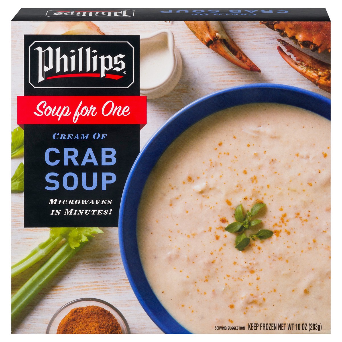 slide 1 of 9, Phillips Soup for One Cream of Crab Soup 10 oz, 