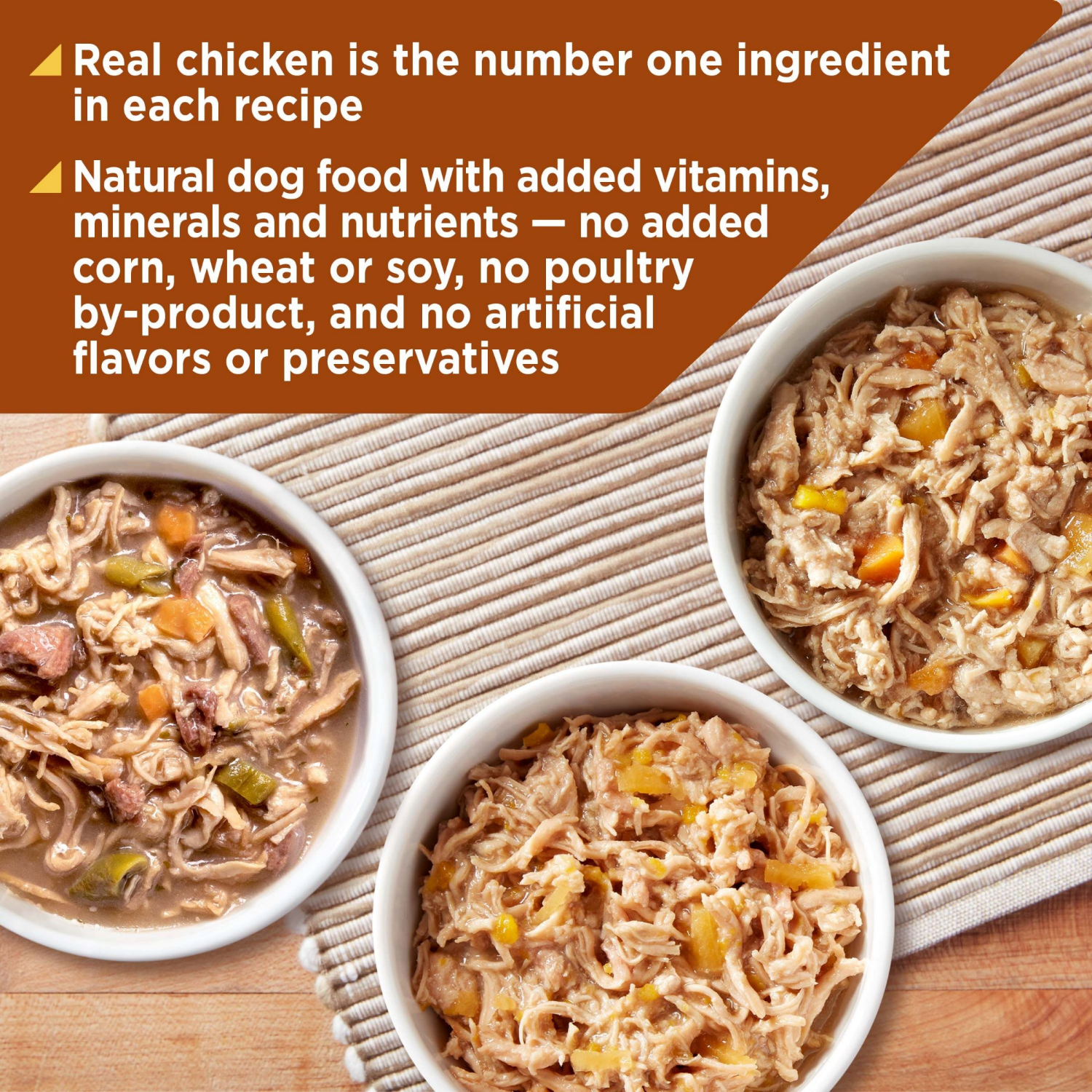 slide 4 of 8, Nature's Recipe Grain Free Chicken, Duck & Venison Wet Dog Food - 2.75oz/12ct Variety Pack, 12 ct